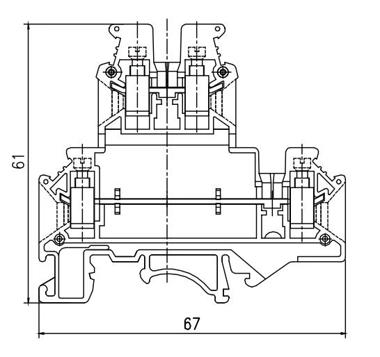 JHD5-2.5C/2 - 双层接线端子